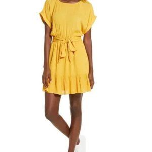 Steve Madden BB Dakota Yellow Mini Dress L